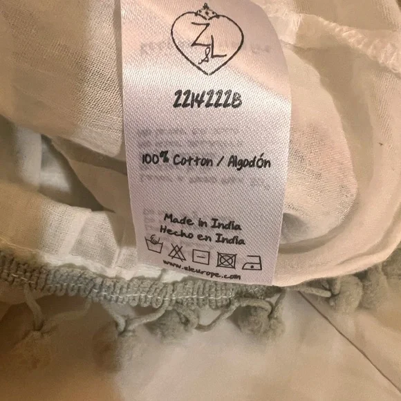 Z&L Floral Multicolor Pom Pom Sleeveless Dress - Picture 4 of 6